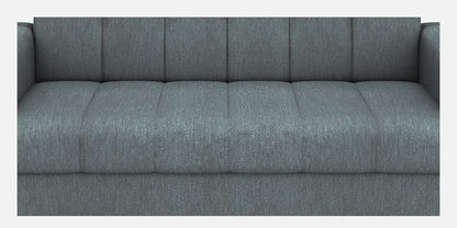 Laura Quilted Back Fabric Sofa - Grey