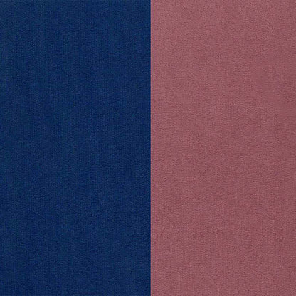 Beckett Cushion Back Fabric Sofa - Blue & Dark Pink