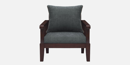 Lessie Teak Wood Sofa - Grey