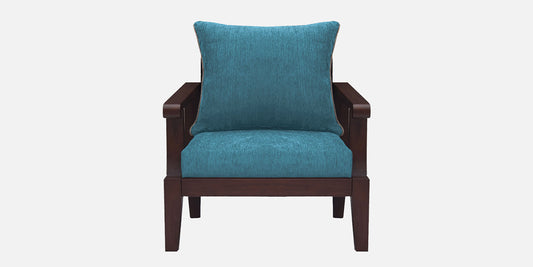 Lessie Teak Wood Sofa - Sea Green