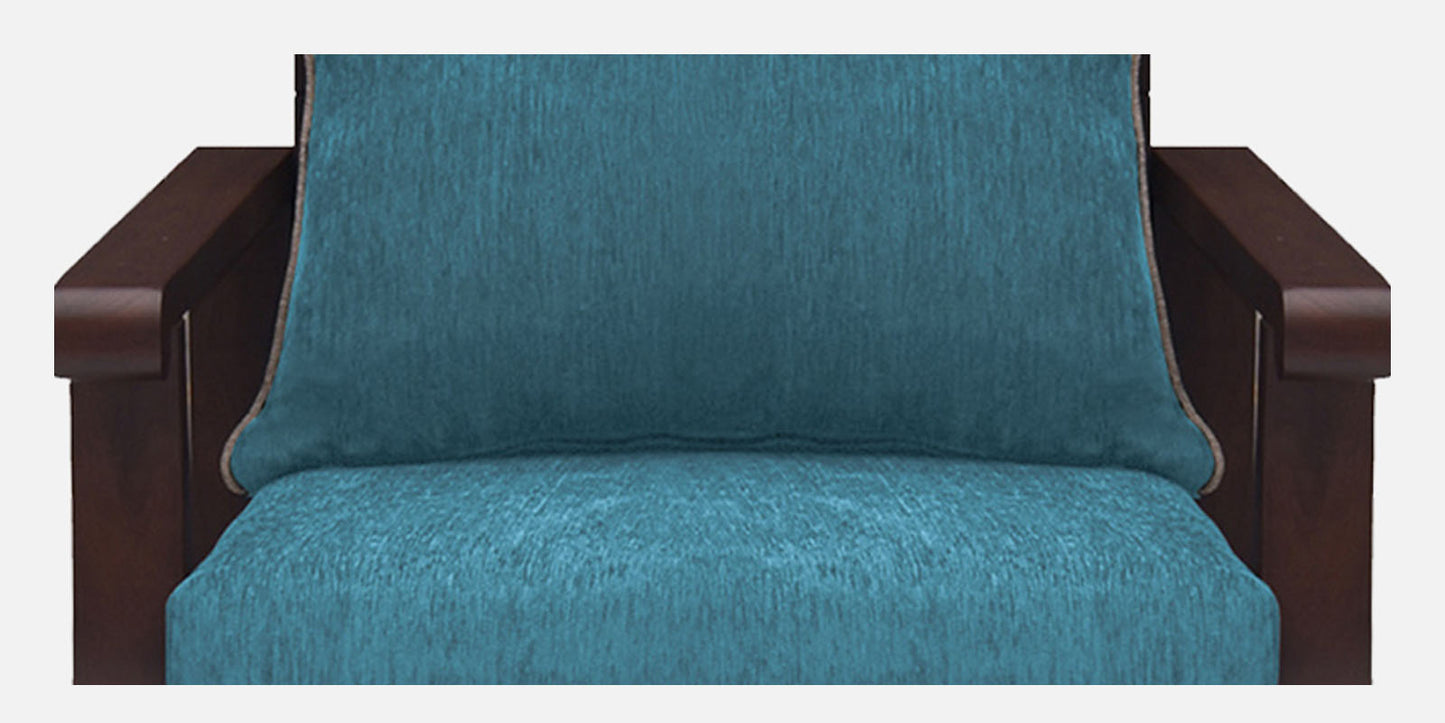 Lessie Teak Wood Sofa - Sea Green
