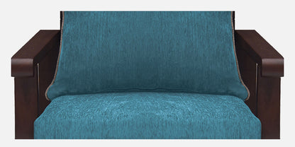 Lessie Teak Wood Sofa - Sea Green