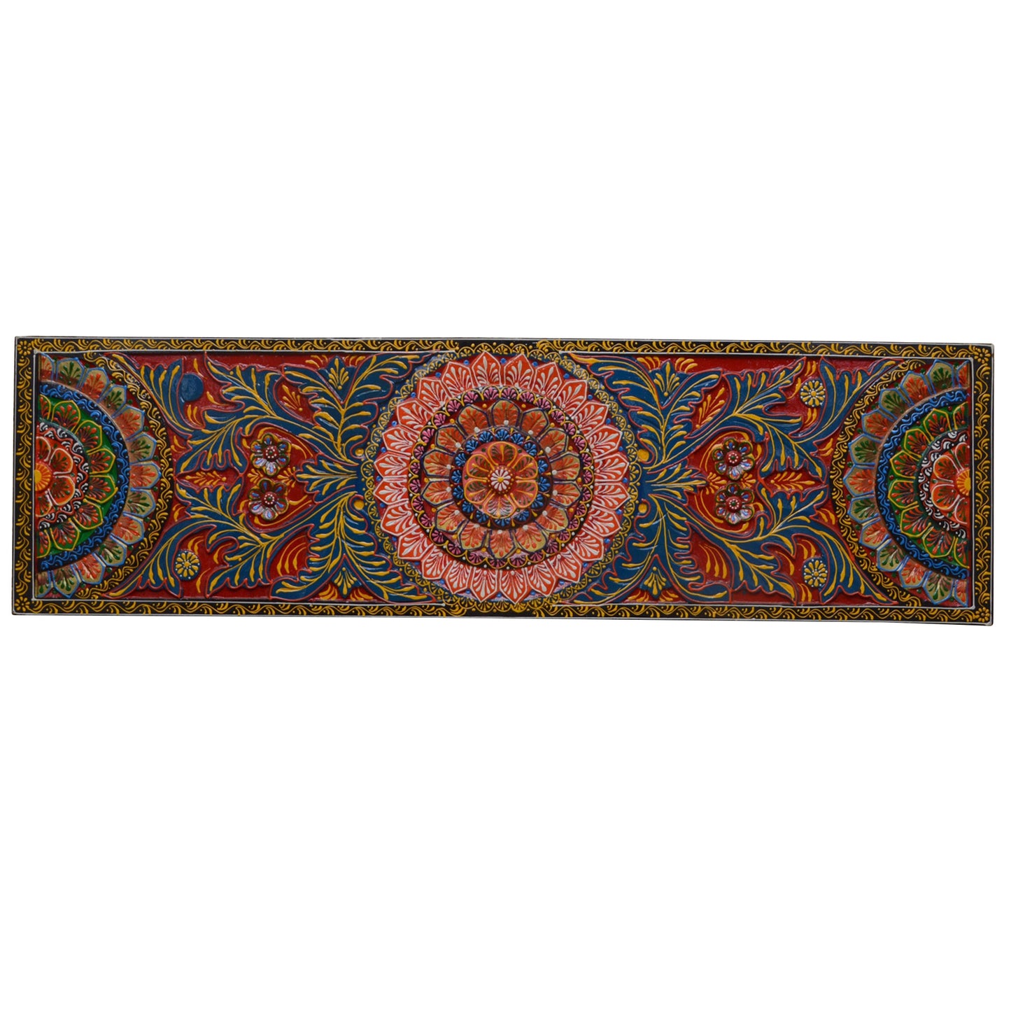 Viraa - Solid Wood Wall Art - Multi Colour Paint Finish