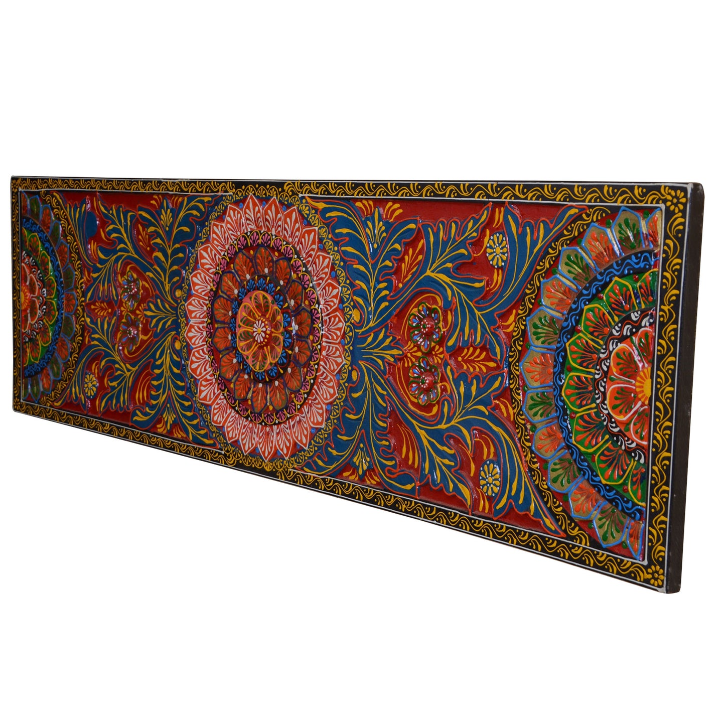 Viraa - Solid Wood Wall Art - Multi Colour Paint Finish