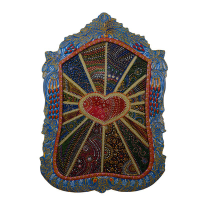 Shlok - Solid Wood Wall Art - Multi Colour Paint Finish