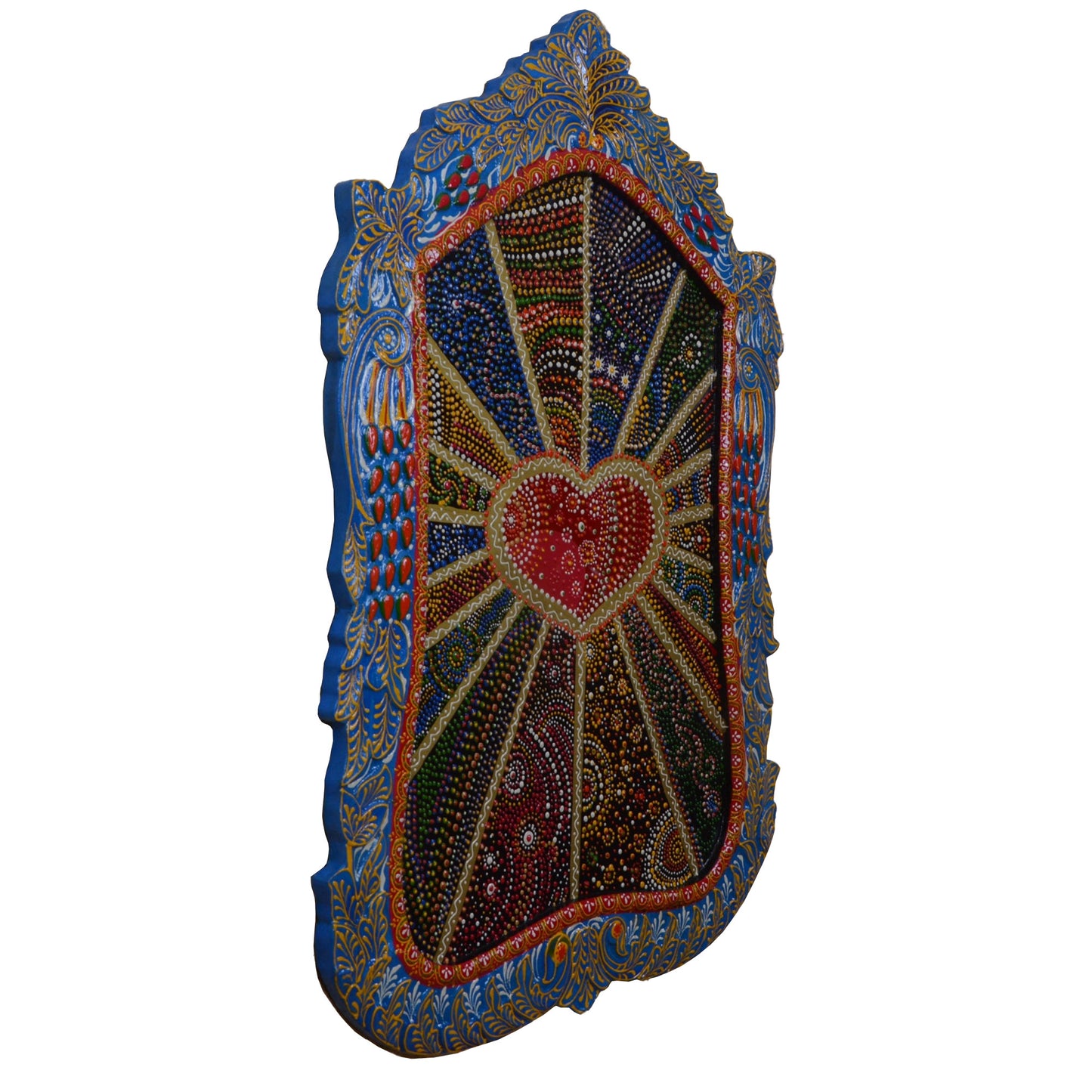 Shlok - Solid Wood Wall Art - Multi Colour Paint Finish