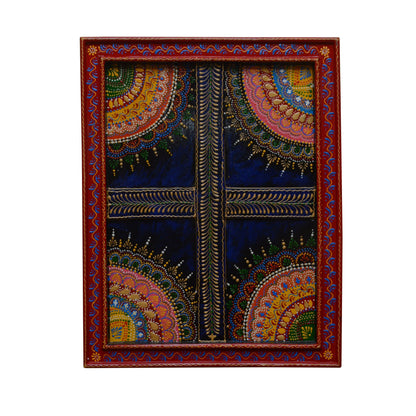 Vatsal - Solid Wood Wall Art - Multi Colour Paint Finish