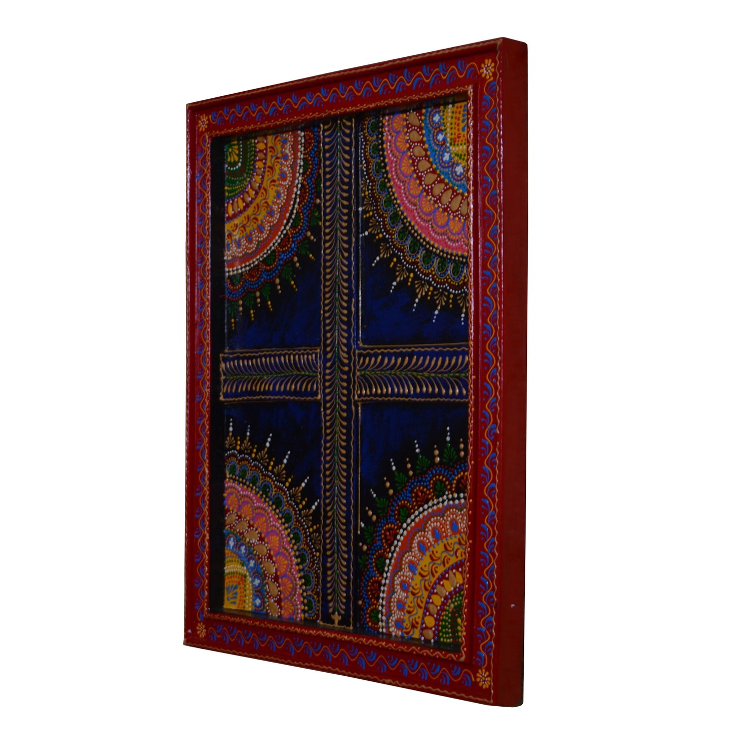 Vatsal - Solid Wood Wall Art - Multi Colour Paint Finish