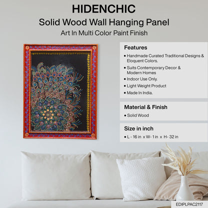 Giaan - Solid Wood Wall Art - Multi Colour Paint Finish