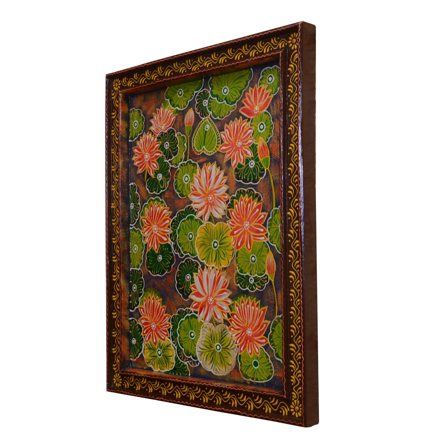 Shubh - Solid Wood Wall Art - Multi Colour Paint Finish