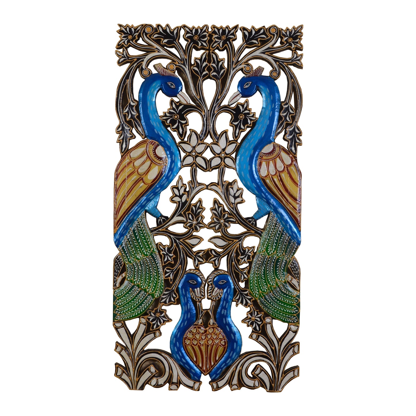 Girvan - Solid Wood Wall Art - Multi Colour Paint Finish