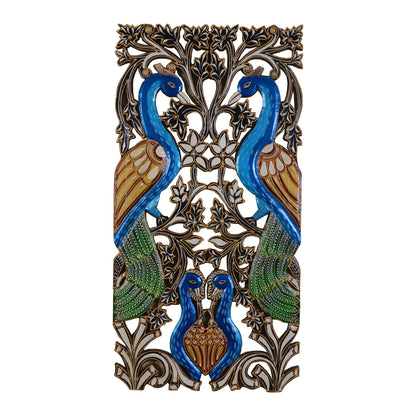Girvan - Solid Wood Wall Art - Multi Colour Paint Finish