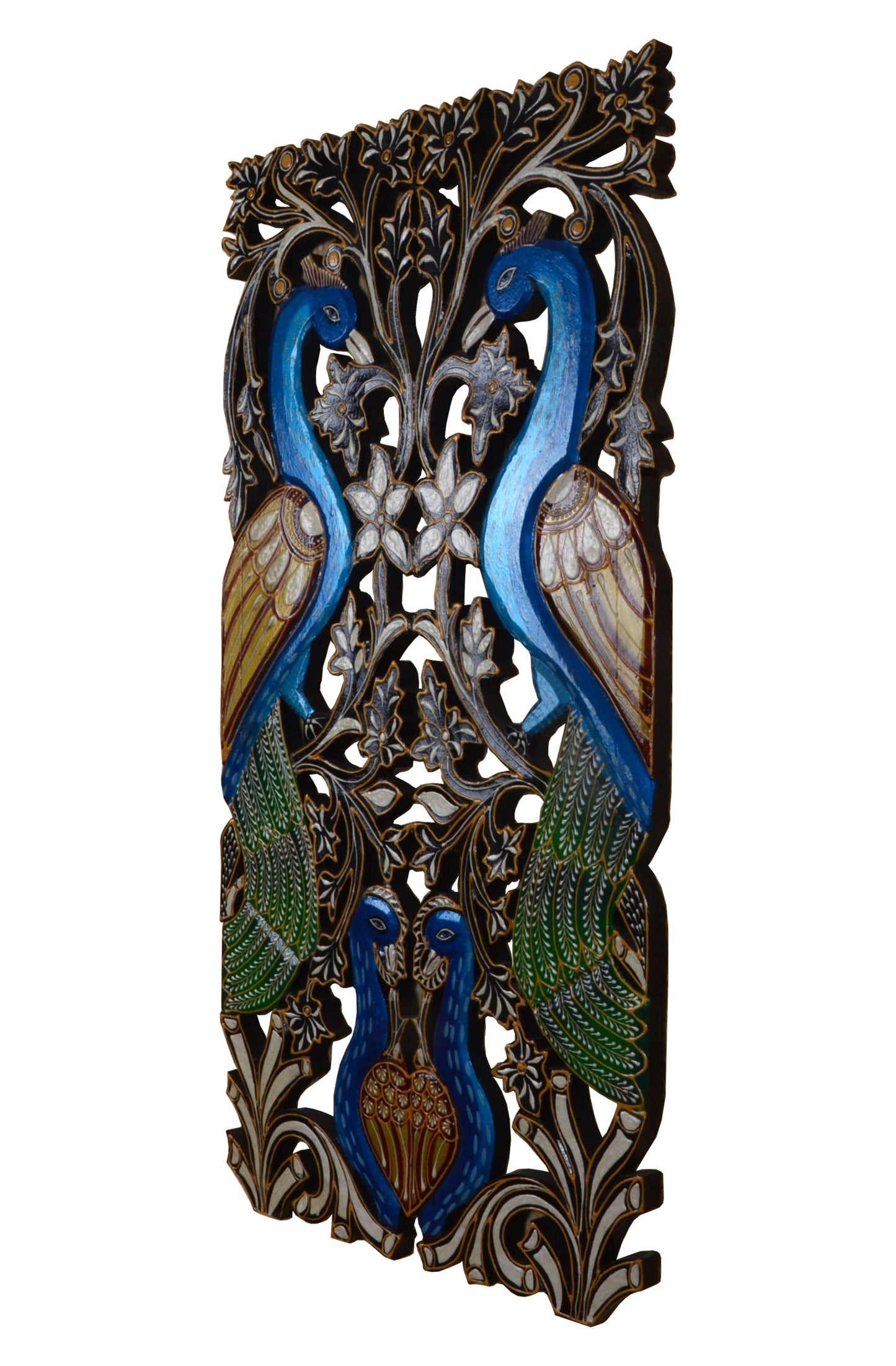 Girvan - Solid Wood Wall Art - Multi Colour Paint Finish
