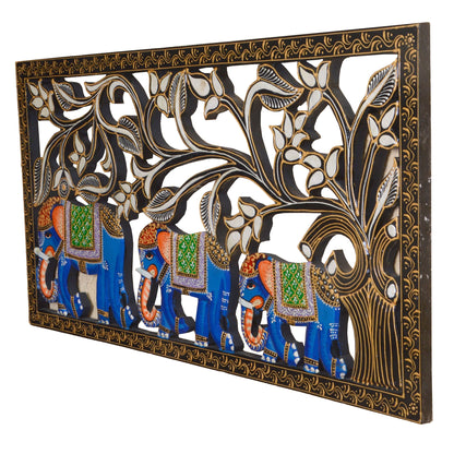 Mavir - Solid Wood Wall Art - Multi Colour Paint Finish