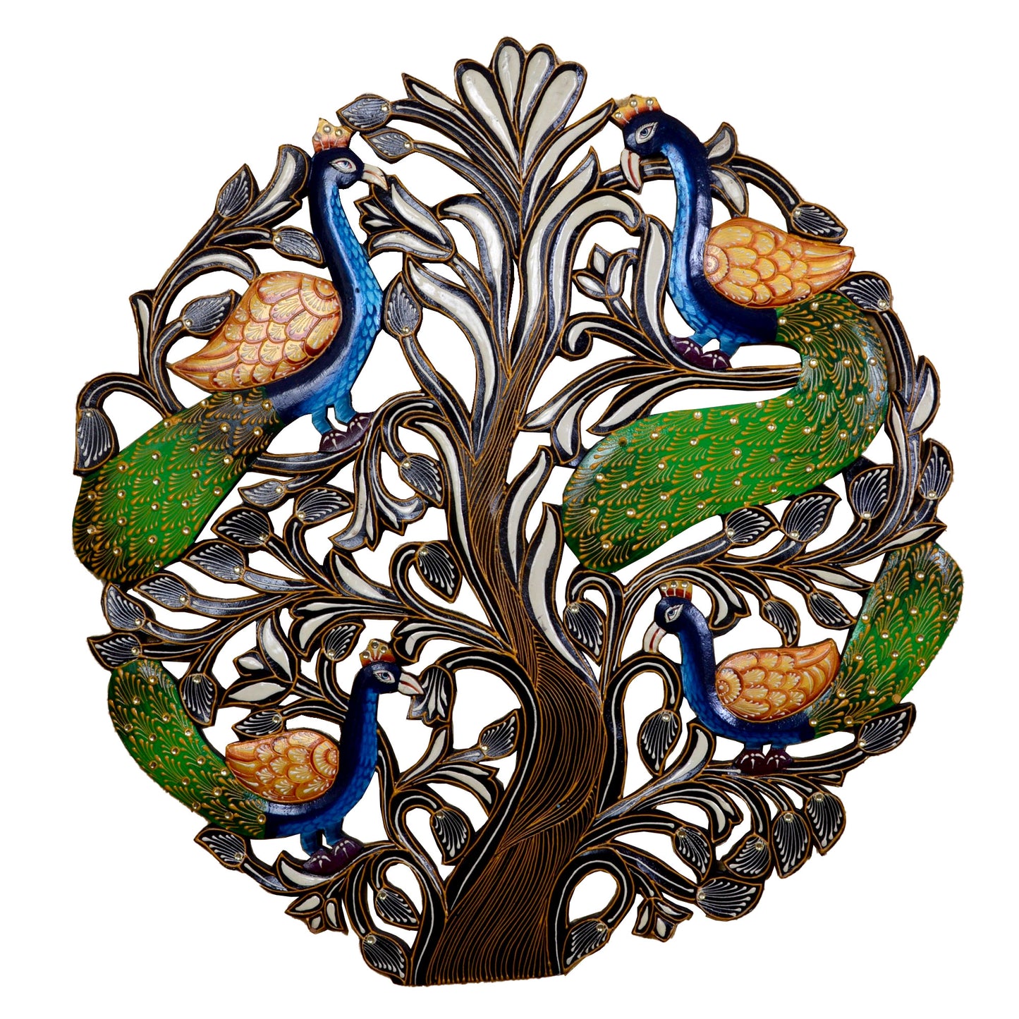 Nuved - Solid Wood Wall Art - Multi Colour Paint Finish