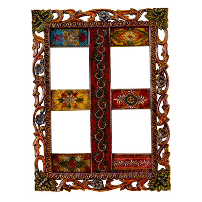 Litvik - Solid Wood Wall Art - Multi Colour Paint Finish