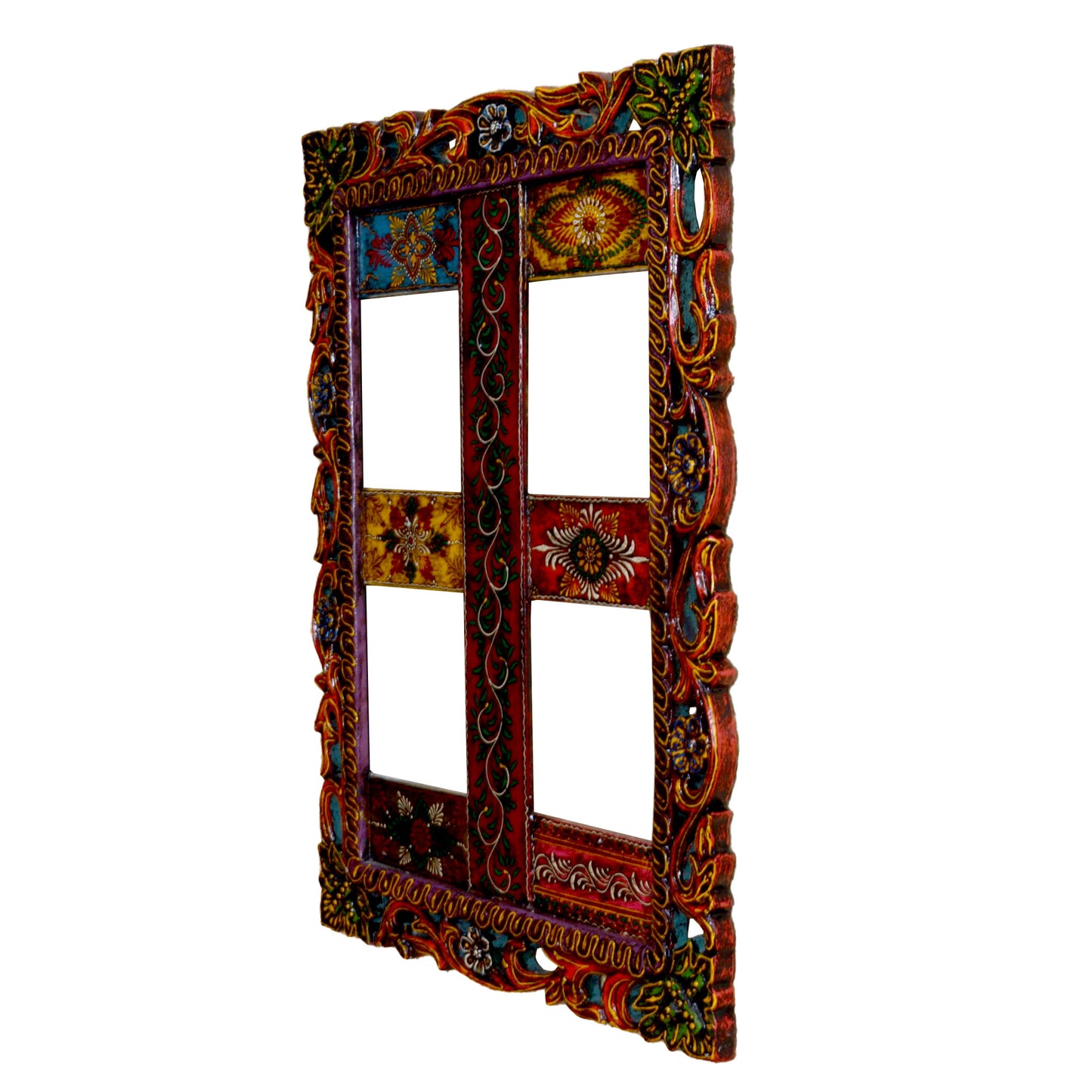 Litvik - Solid Wood Wall Art - Multi Colour Paint Finish