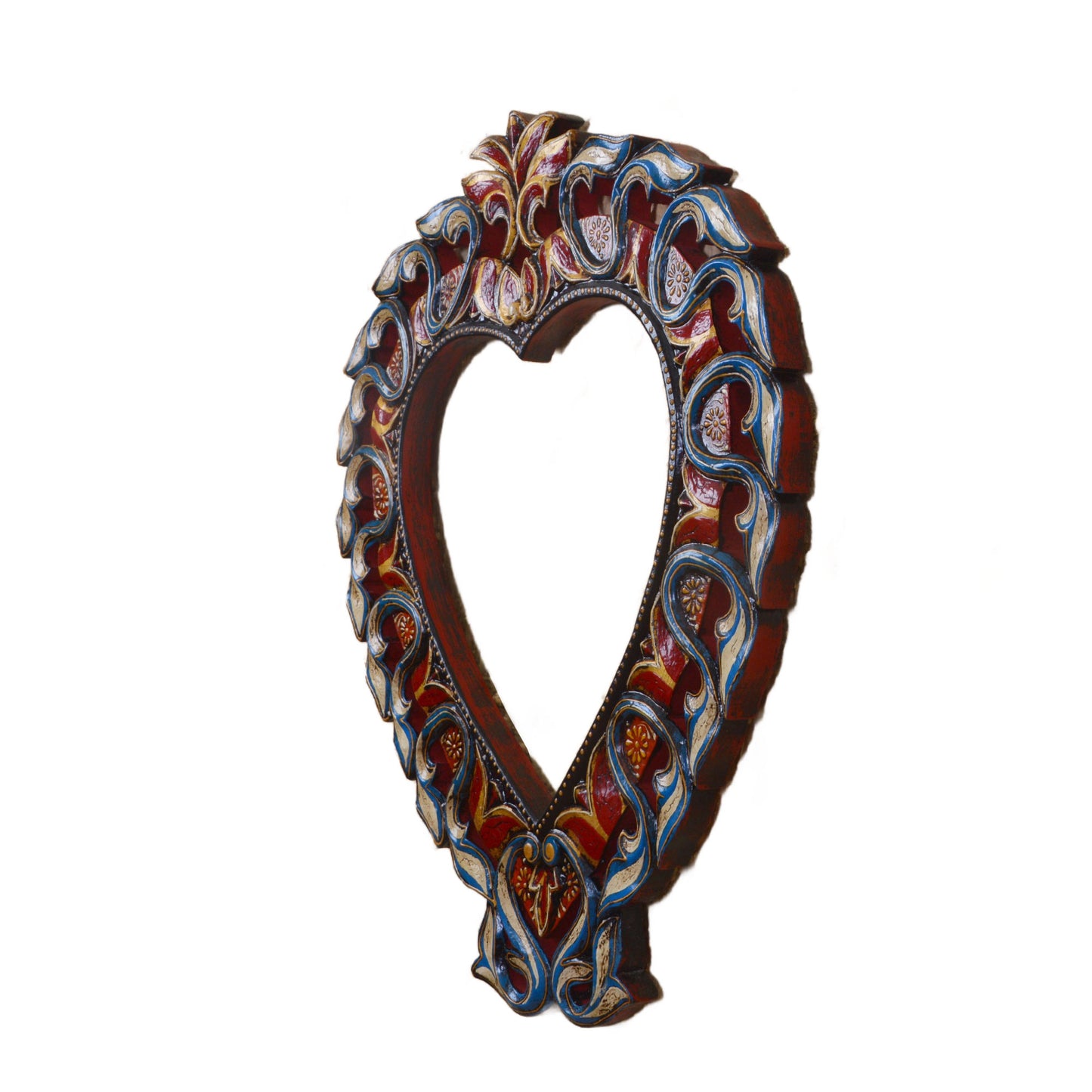Pradyun - Solid Wood Wall Hanging Jharokha - Multi Colour Paint Finish