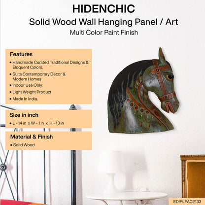 Emir - Solid Wood Wall Art - Multi Colour Paint Finish