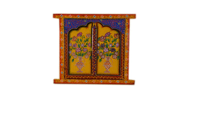 Sagara - Solid Wood Jharokha Art - Multi Colour Paint Finish