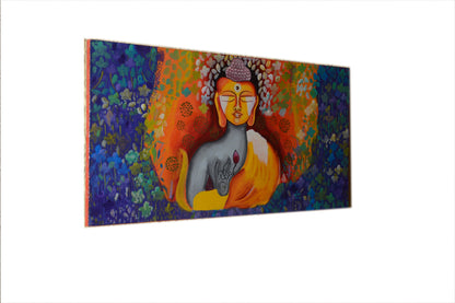 Saanvi - Solid Wall Panel Art - Multi Colour Paint Finish