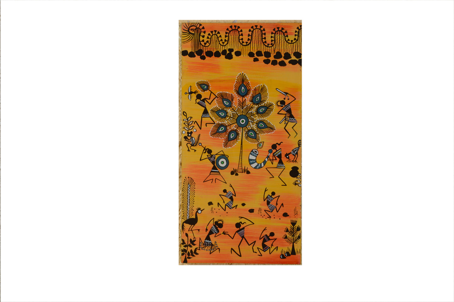 Vihan - Solid Wall Panel Art - Multi Colour Paint Finish
