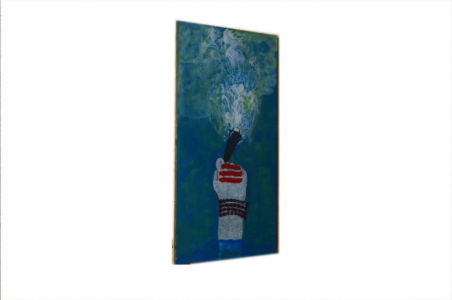 Jai - Solid Wall Panel Art - Multi Colour Paint Finish