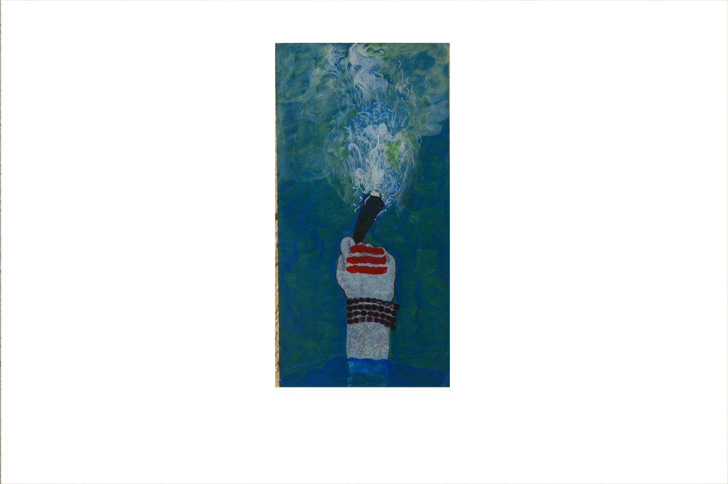 Jai - Solid Wall Panel Art - Multi Colour Paint Finish