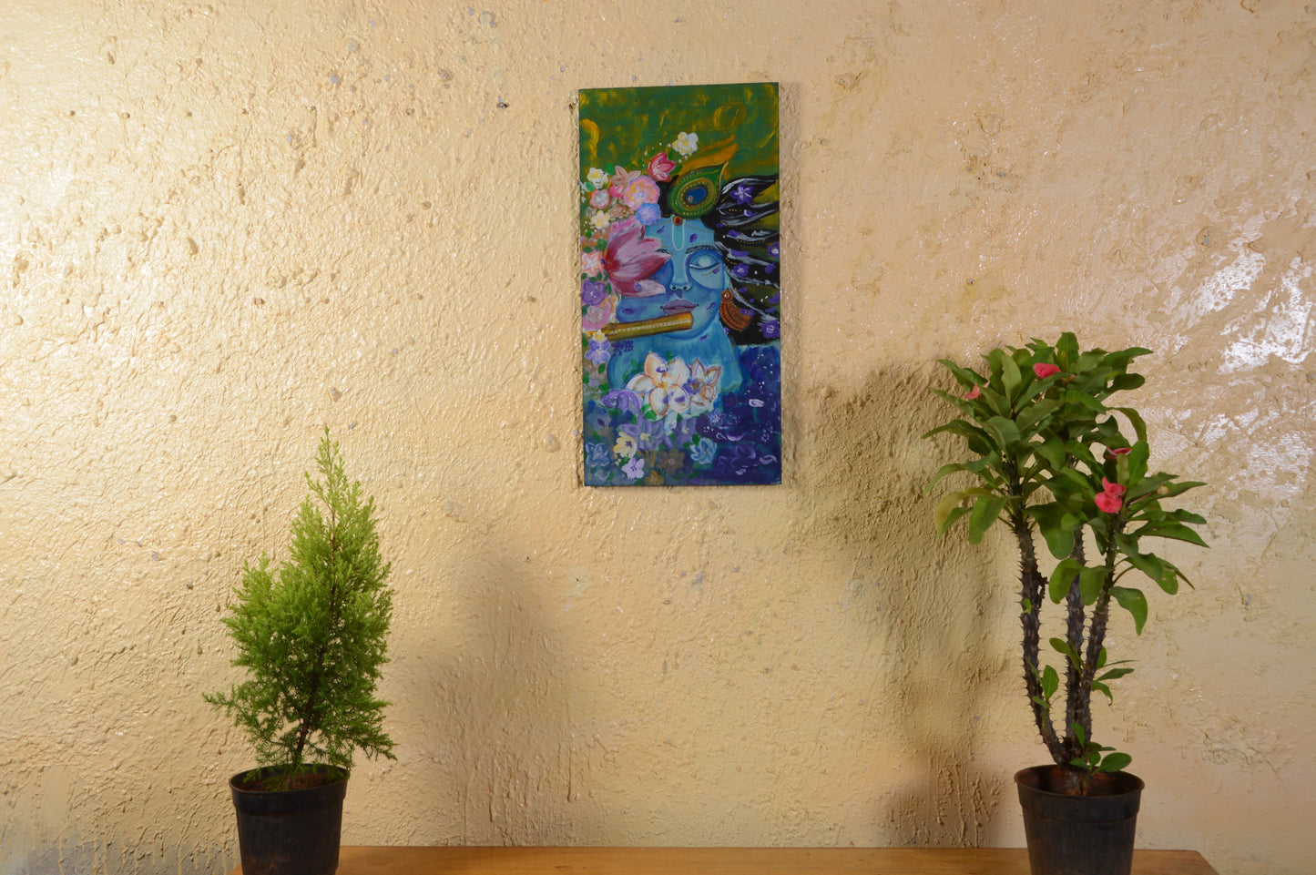 Aviraj - Solid Wall Panel Art - Multi Colour Paint Finish
