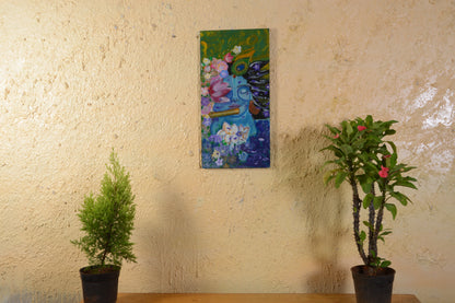 Aviraj - Solid Wall Panel Art - Multi Colour Paint Finish