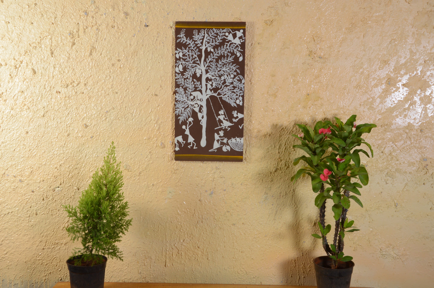 Arth - Solid Wall Panel Art - Multi Colour Paint Finish