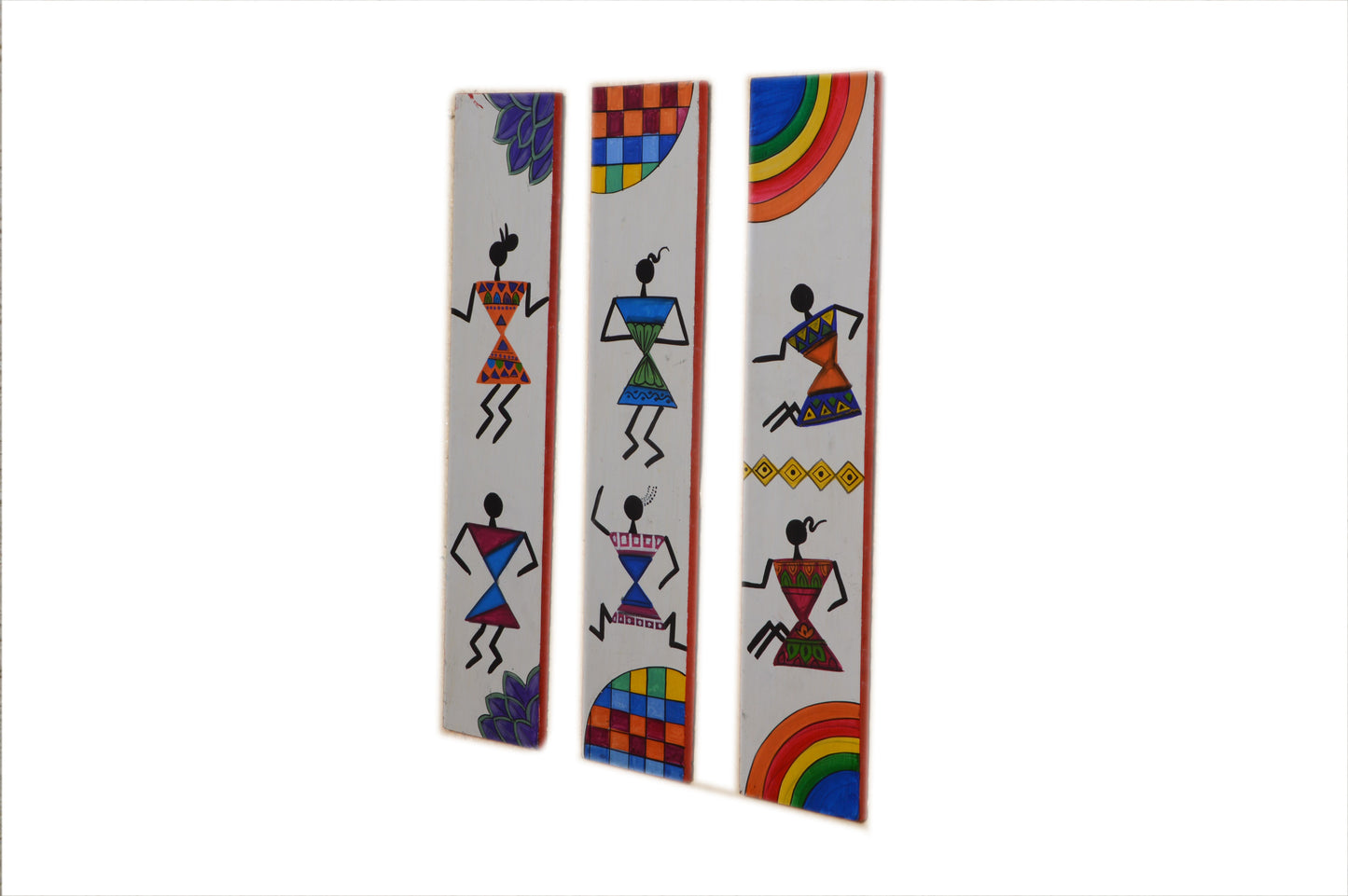 Kiara - Solid Wall Panel Art - Multi Colour Paint Finish