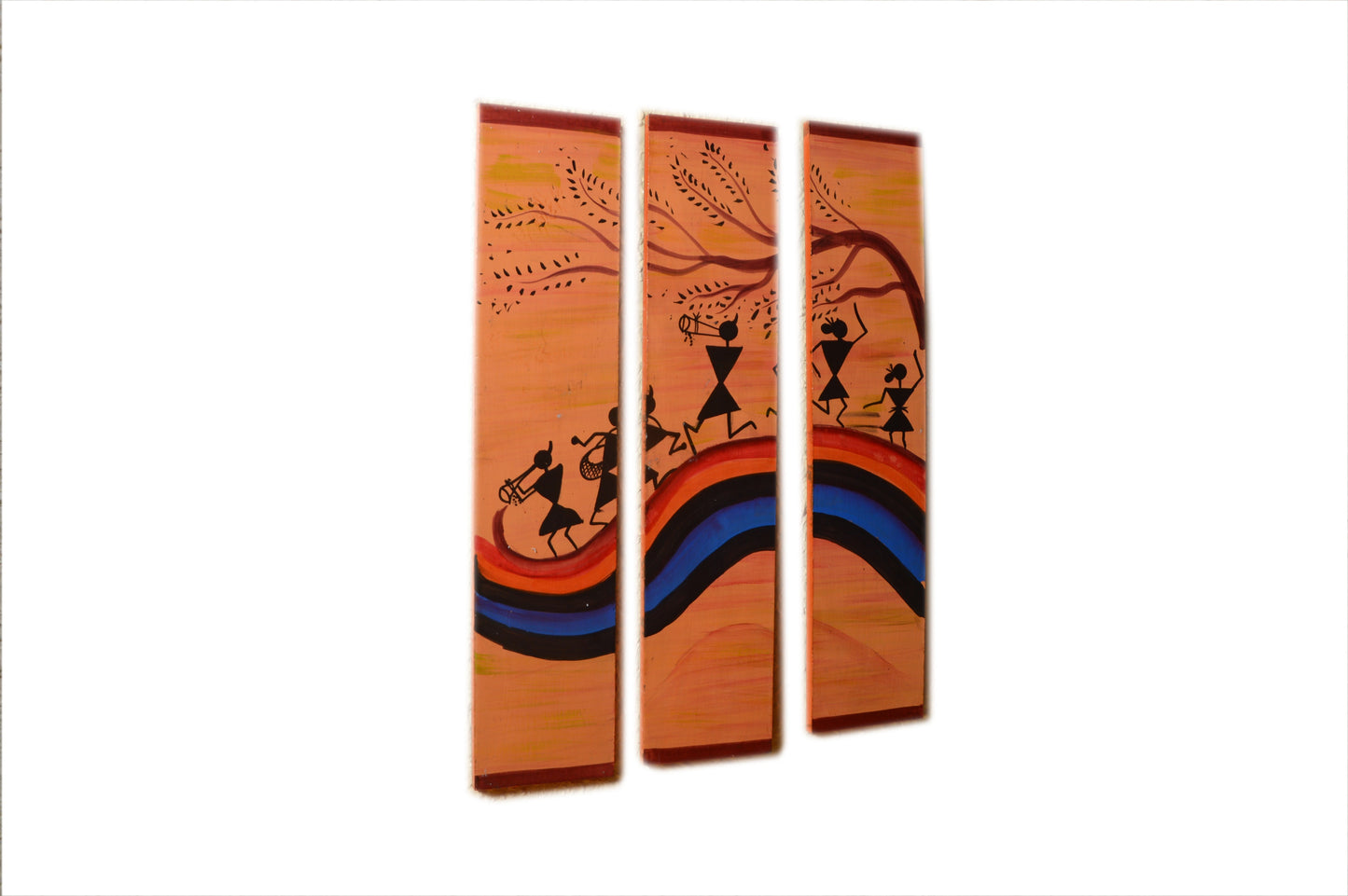 Swaran - Solid Wall Panel Art - Multi Colour Paint Finish