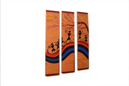 Swaran - Solid Wall Panel Art - Multi Colour Paint Finish