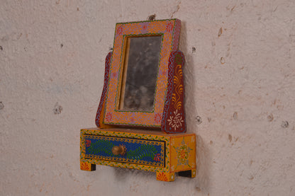 Vanya - Wall Cabinet Art - Multi Colour Paint Finish