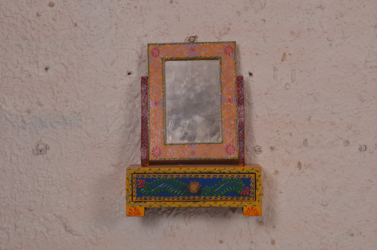 Vanya - Wall Cabinet Art - Multi Colour Paint Finish