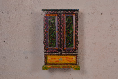 Samran - Wall Cabinet Art - Multi Colour Paint Finish