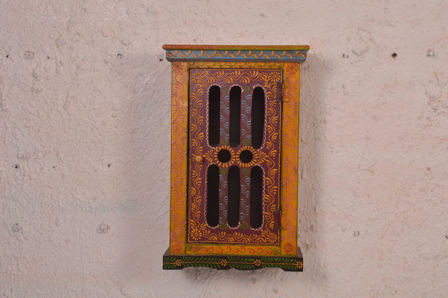 Laya - Wall Cabinet Art - Multi Colour Paint Finish