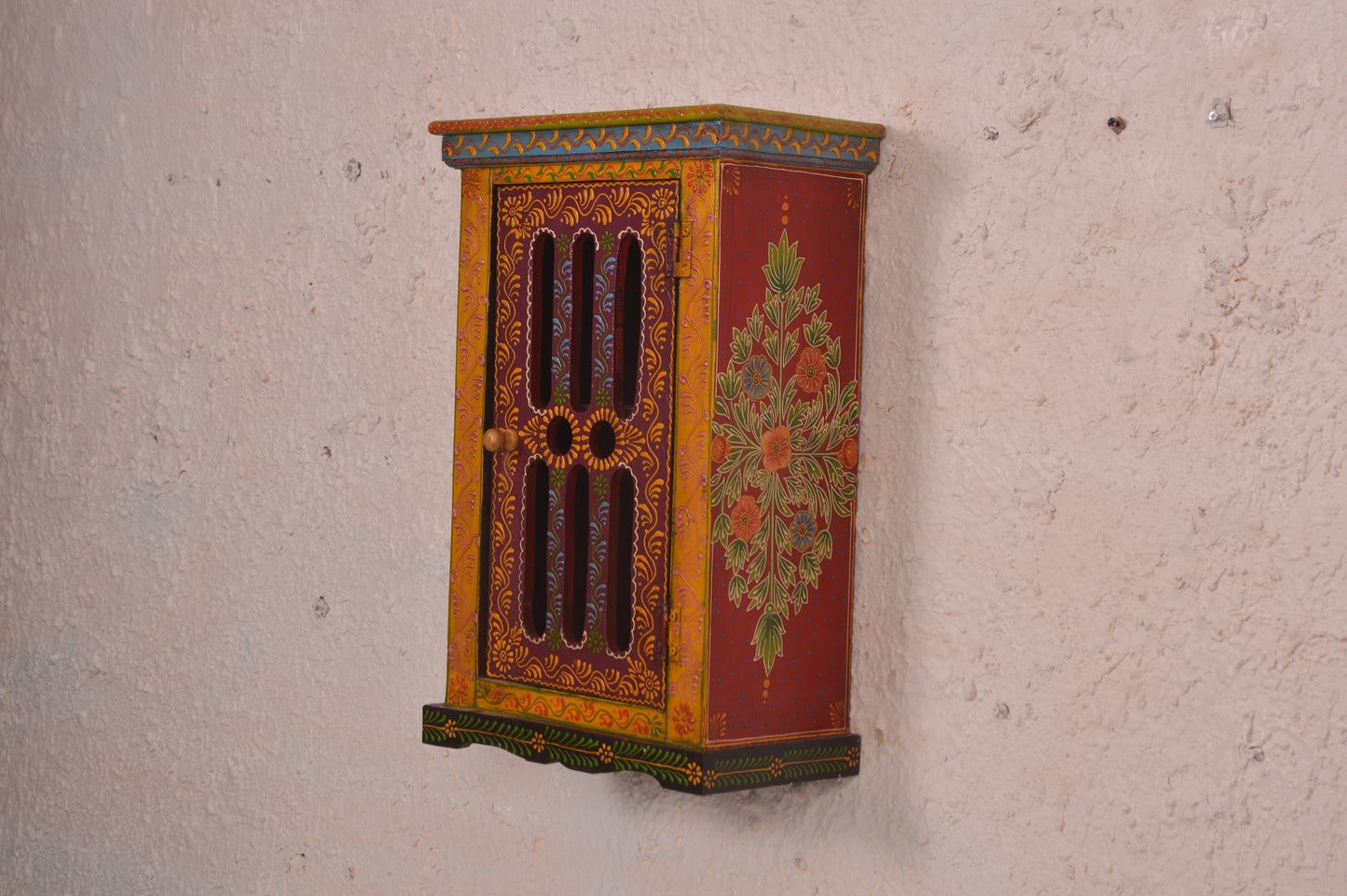 Laya - Wall Cabinet Art - Multi Colour Paint Finish