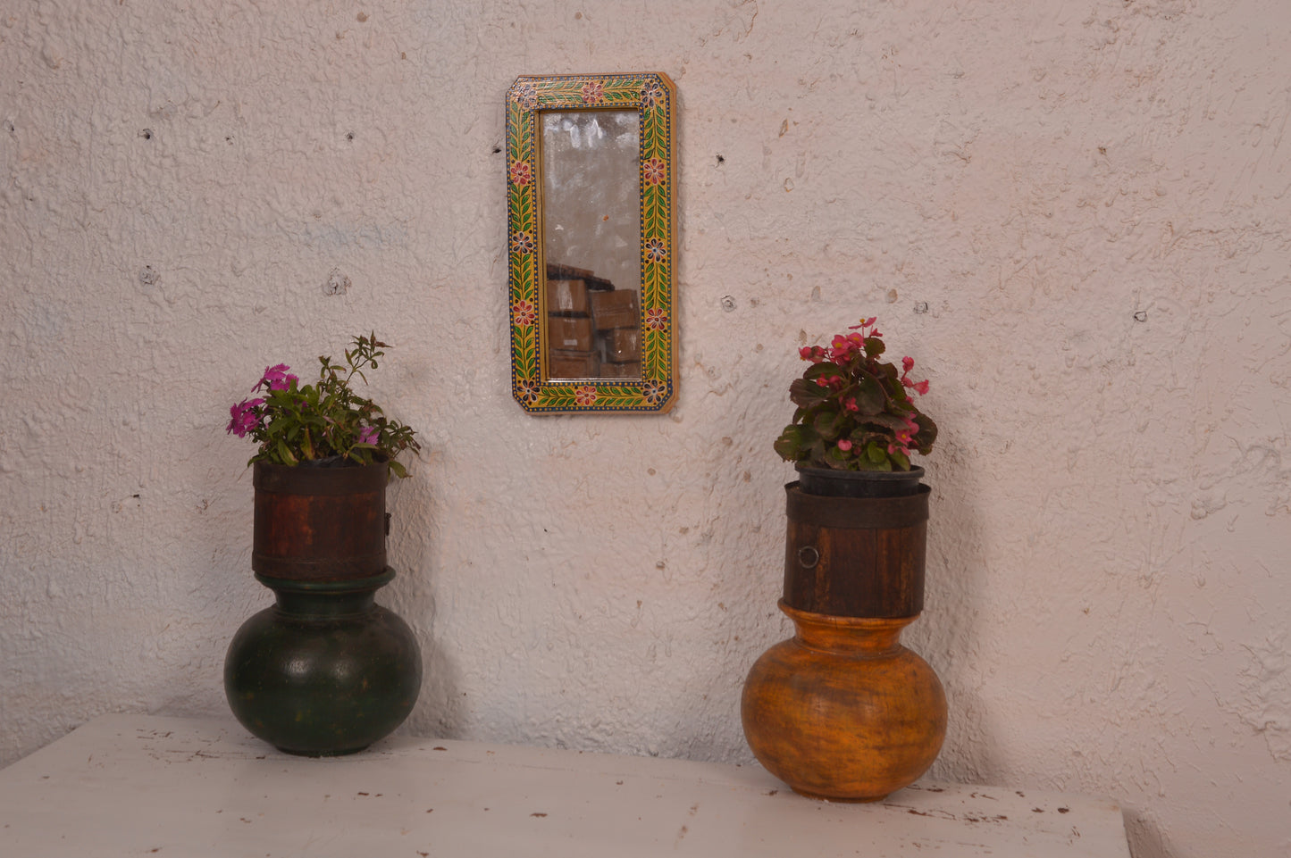 Vasund - Wall Mirror Frame Art - Multi Colour Paint Finish