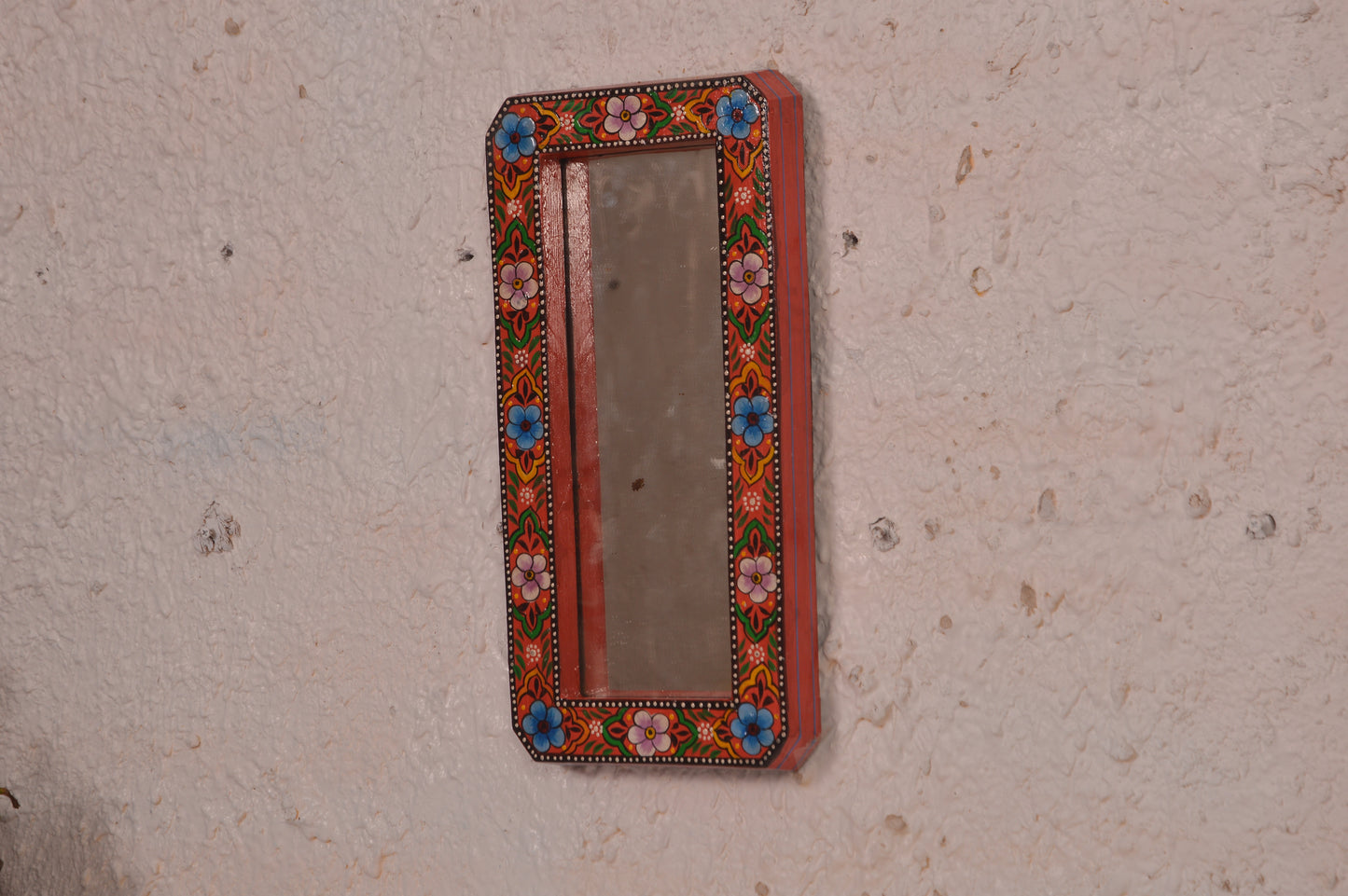 Vasundhara - Wall Mirror Frame Art - Multi Colour Paint Finish
