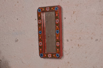 Vasundhara - Wall Mirror Frame Art - Multi Colour Paint Finish