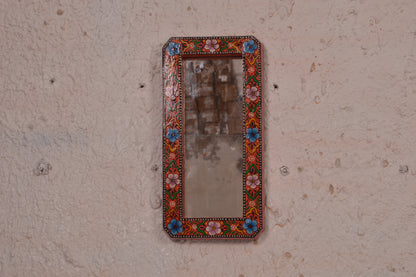 Vasundhara - Wall Mirror Frame Art - Multi Colour Paint Finish