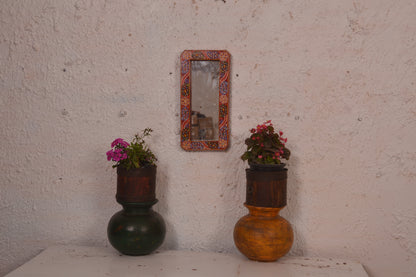 Noah Wall Mirror Frame Art - Multi Colour Paint Finish
