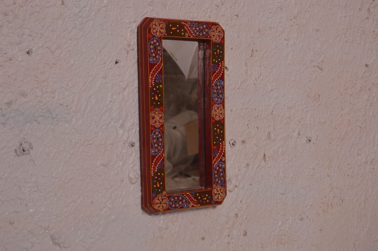 Noah Wall Mirror Frame Art - Multi Colour Paint Finish