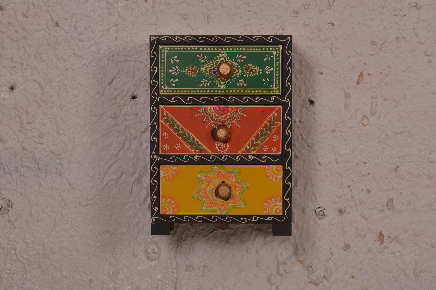 Kai - Wall Cabinet Art - Multi Colour Paint Finish