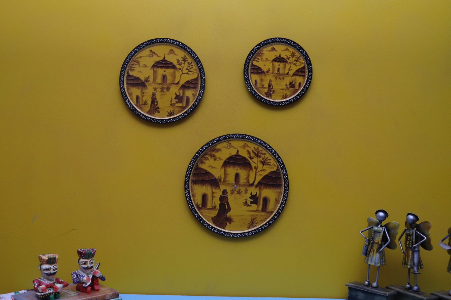 Ishaq - Wall Panel Art - Multi Colour Paint Finish