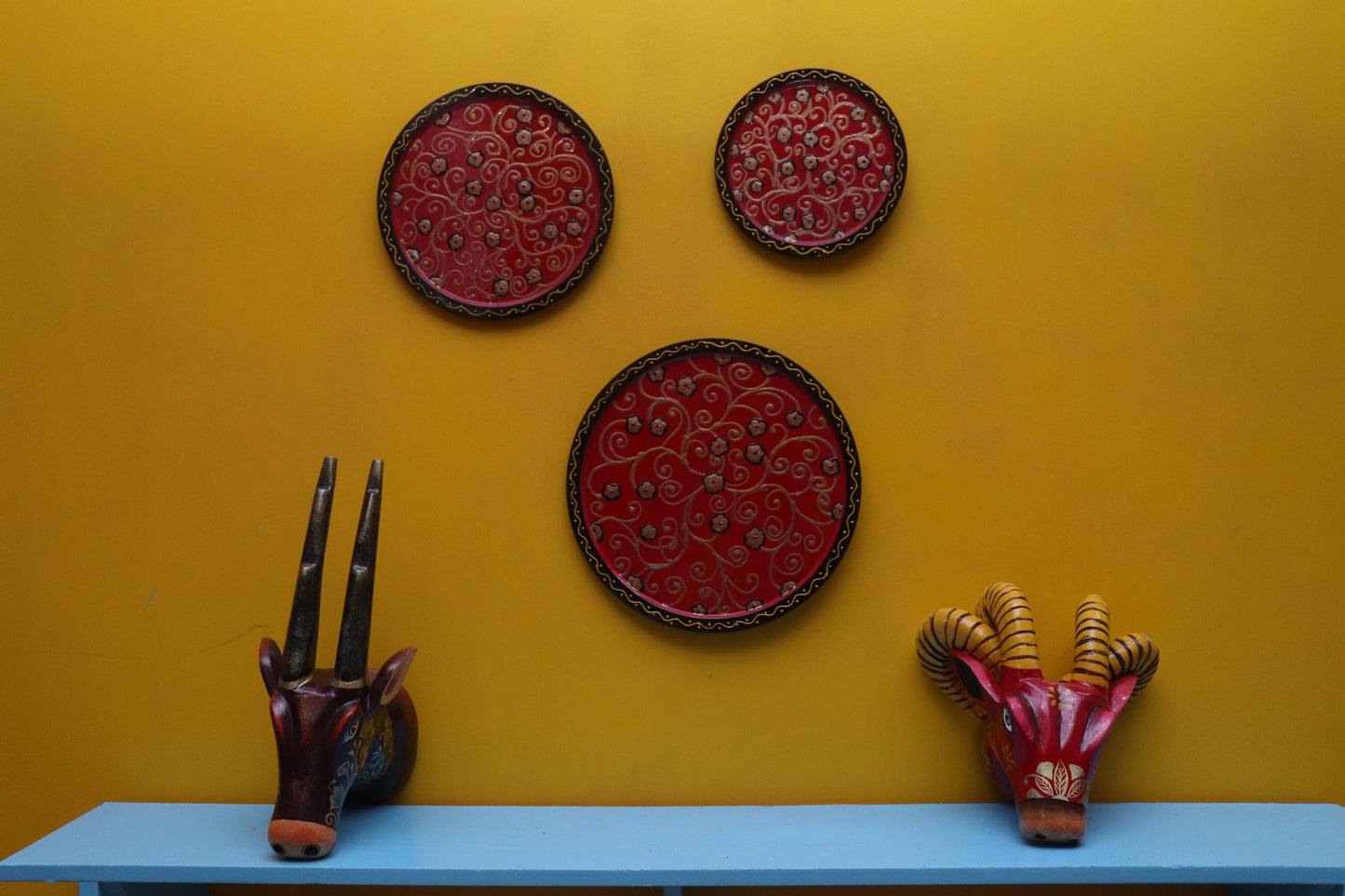 Charuhas - Wall Panel Art - Multi Colour Paint Finish