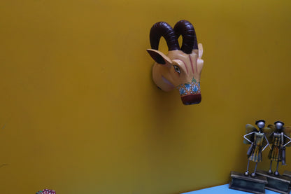 Damik - Wood Wall Decor Animal Figure Art - Multi Colour
