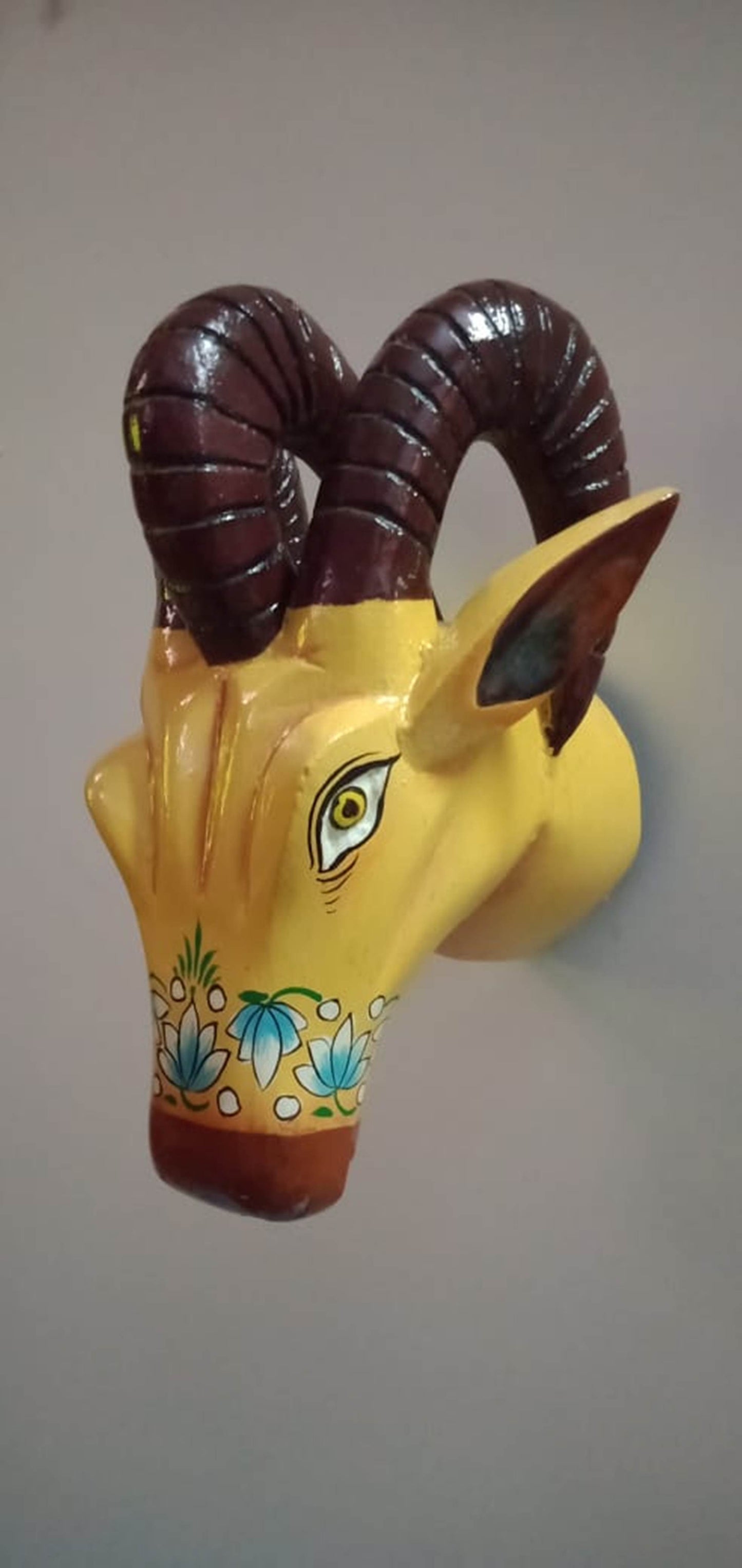 Damik - Wood Wall Decor Animal Figure Art - Multi Colour